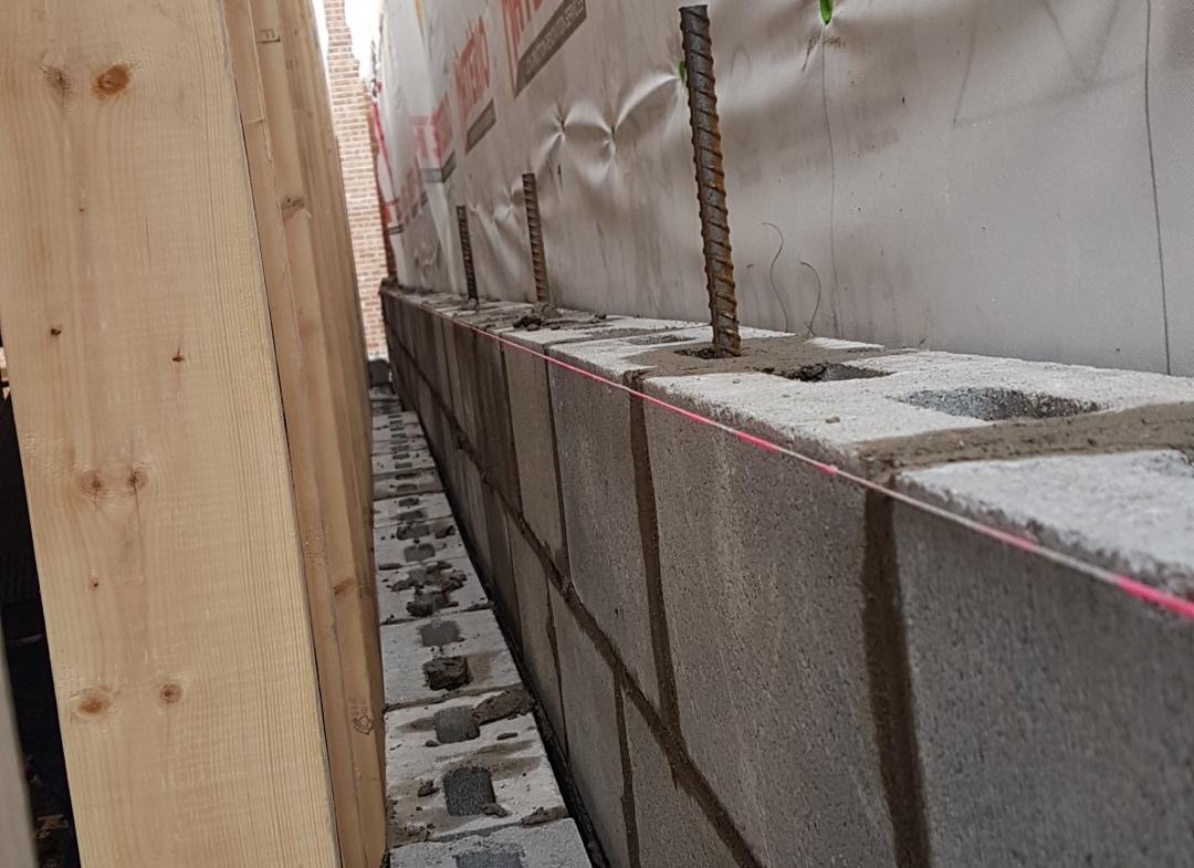 Maçonnerie Montréal - Construction mur coupe-feu en bloc de beton a Montreal